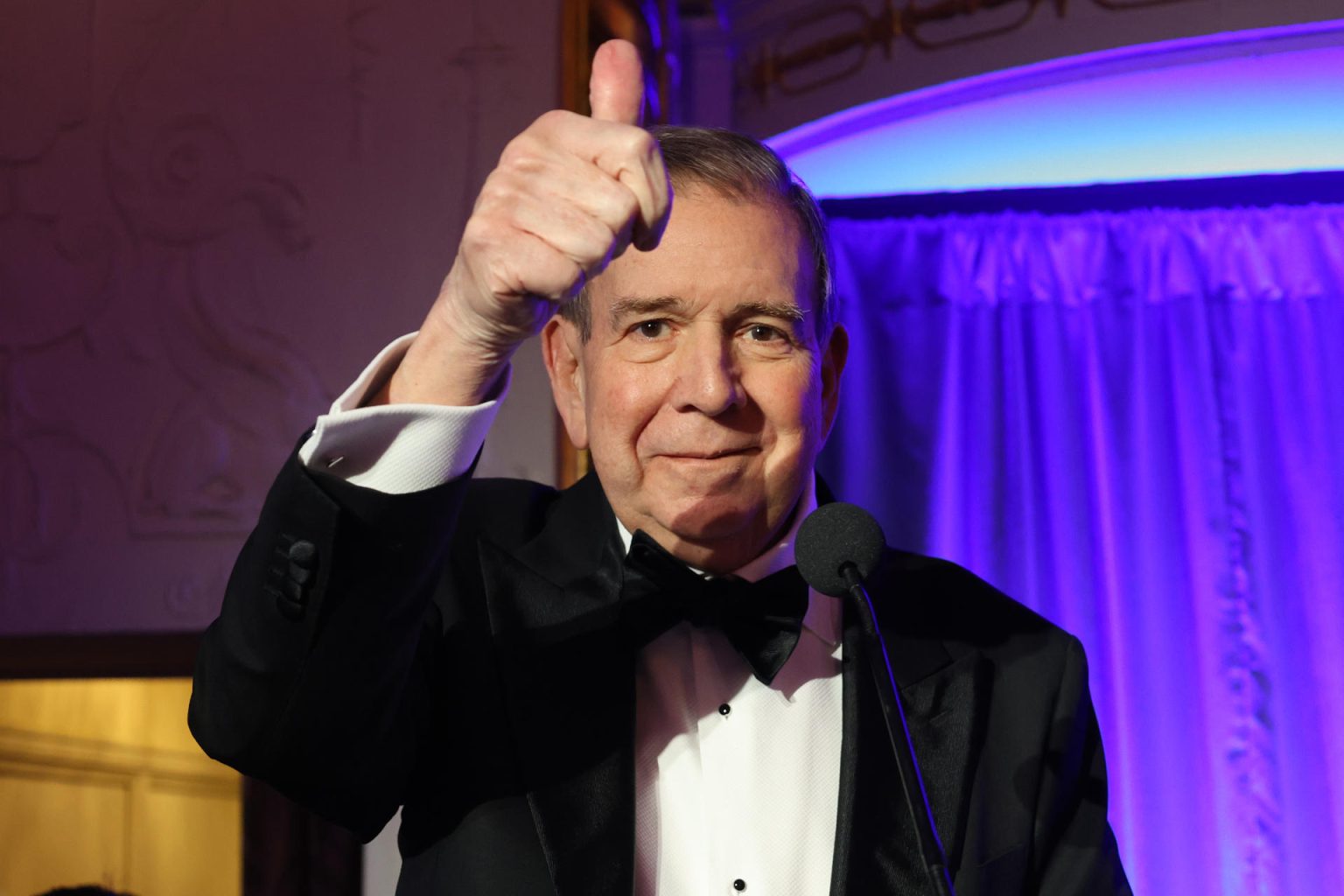 El líder opositor venezolano Edmundo González Urrutia participa durante una gala inaugural por la investidura del presidente electo estadounidense, Donald Trump, en Washington (Estados Unidos). Archivo. EFE/ Octavio Guzmán