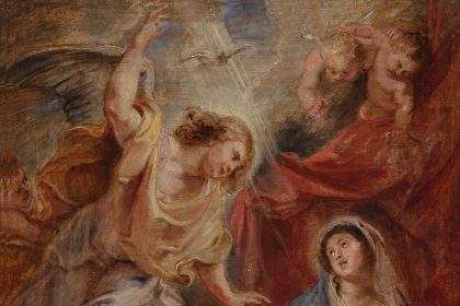 Fotografía cedida por Sotheby's de la obra 'La Anunciación' del pintor alemán Peter Paul Rubens. EFE/Sotheby's /SOLO USO EDITORIAL /NO VENTAS /SOLO DISPONIBLE PARA ILUSTRAR LA NOTICIA QUE ACOMPAÑA /CRÉDITO OBLIGATORIO