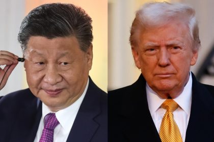 Combo de fotografías donde se observa al presidente de China, Xi Jinping (i), y al presidente electo de EE.UU., Donald Trump. EFE/EPA/ Paolo Aguilar / Mohammed Badra