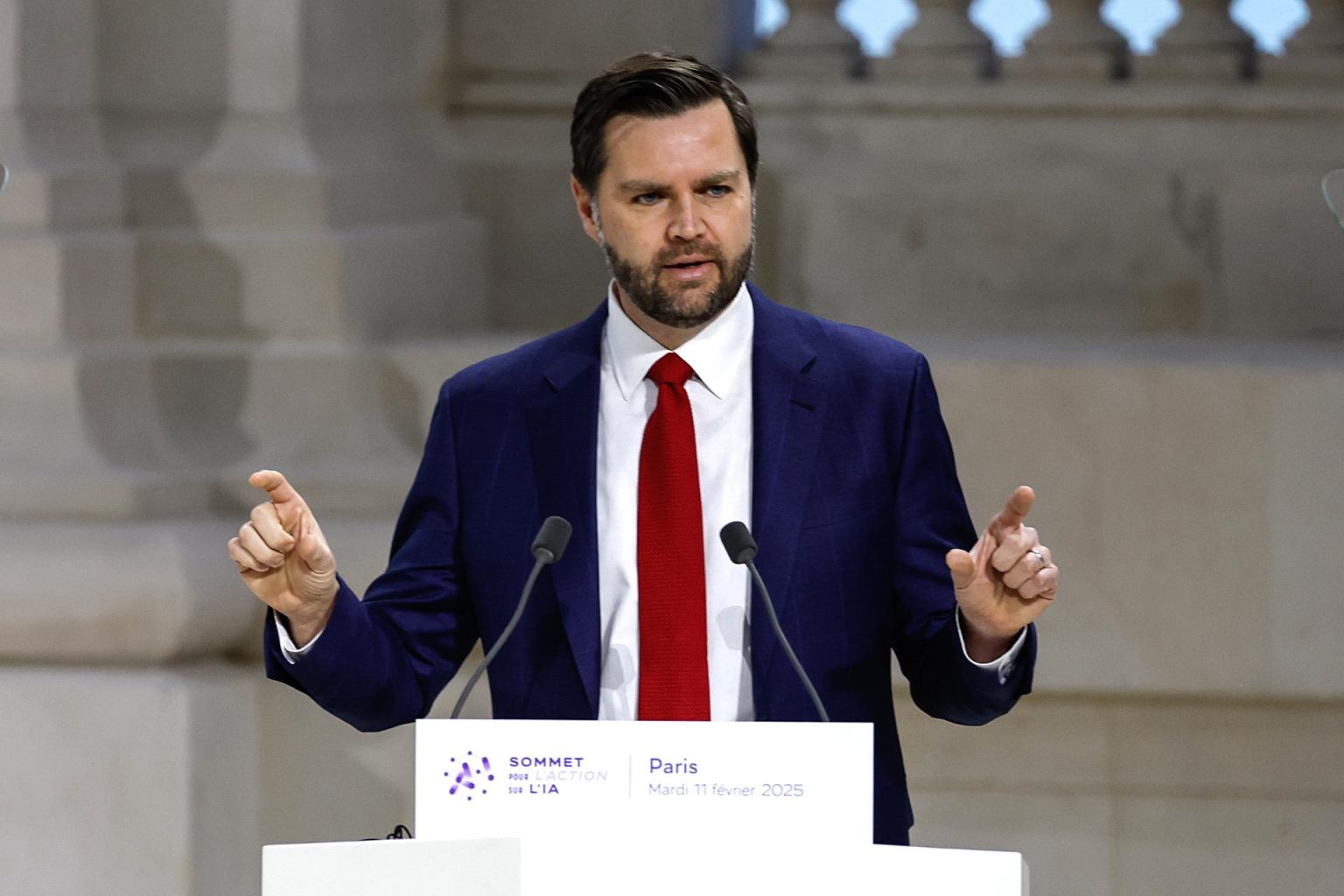 Quién sí estará es su vicepresidente, JD Vance, que inaugurará el jueves la agenda de ponencias de la CPAC. Imagen de archivo. EFE/EPA/MOHAMMED BADRA