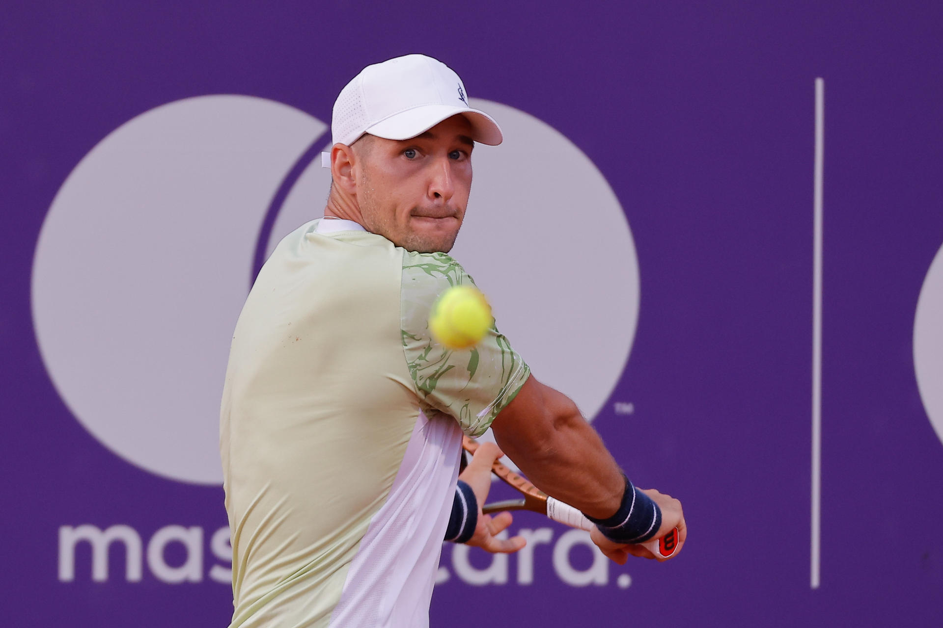 El serbio Dusan Lajovic cayó por un doble 6-4 ante Alexander Zvere en el Argentina Open en Buenos Aires. EFE/ Juan Ignacio Roncoroni
