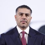 El secretario de Seguridad y Protección Ciudadana, Omar García Harfuch, habla durante una rueda de prensa en el Palacio Nacional de la Ciudad de México (México). Imagen de archivo. EFE/Sáshenka Gutiérrez