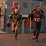 Fotografía cedida por Marvel Studios de una escena donde aparece Danny Ramírez (i) como El Halcón y Anthony Mackie como el Capitán América, en la nueva película Captain America: Brave New World. EFE/ Marvel Studios / SOLO USO EDITORIAL/SOLO DISPONIBLE PARA ILUSTRAR LA NOTICIA QUE ACOMPAÑA (CRÉDITO OBLIGATORIO)