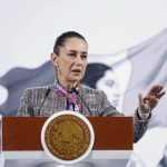 La presidenta de México, Claudia Sheinbaum, habla durante su conferencia matutina este viernes, en la Ciudad de México (México). EFE/ Sáshenka Gutiérrez