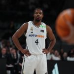 El base estadounidense del Real Madrid Dennis Smith Jr durante un partido de Liga Endesa con el Real Madrid. EFE/ Kiko Huesca