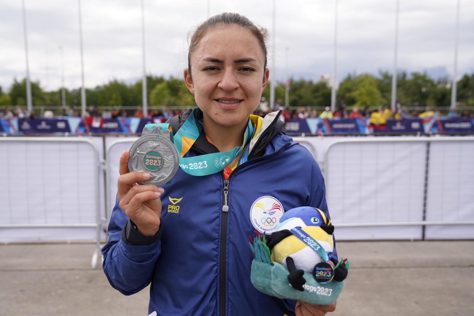 Imagen de archivo de la atleta ecuatoriana Glenda Morejón, medallista olímpica en París 2024, quien ha anunciado este martes que hará una pausa en su carrera para atender su embarazo. EFE/ Carlos Ortega