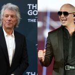 Combo de dos fotografías de archivo de los cantantes Bon Jovi y Pitbull. EFE/ Neil Hall / Kamil Krzaczynski