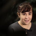 La codirectora en México de la organización latinoamericana Accionar.io, Ximena Arrieta, habla durante una entrevista con EFE este lunes, en Ciudad de México (México). EFE/ José Méndez