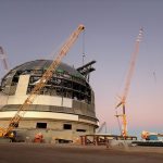 Fotografía de archivo del 26 de enero de 2025 de la construcción del telescopio "Extremely Large Telescope (ELT)", en el desierto de Atacama (Chile). EFE/ Rodrigo Saez