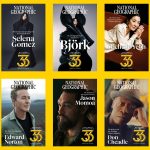 Fotografía cedida por National Geographic donde aparecen la cantante y actriz Selena Gómez, la cantante Björk, la actriz Michelle Yeoh, y los actores Edward Norton, Jason Momoa, y Don Cheadle en la portada de abril de National Geographic. EFE/ National Geographic /SOLO USO EDITORIAL/NO VENTAS/SOLO DISPONIBLE PARA ILUSTRAR LA NOTICIA QUE ACOMPAÑA (CRÉDITO OBLIGATORIO)