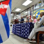 Imagen de archivo de integrantes de organizaciones del exilio cubano, en el barrio de la Pequeña Habana, en Miami (EE.UU.). EFE/GIORGIO VIERA