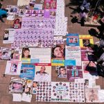 Fotografía aérea donde se observan personas participando de una misa en memoria por los desaparecidos de Teuchitlán en Jalisco (México). Imagen de archivo. EFE/ Francisco Guasco