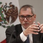 El nuevo secretario de Hacienda, Edgar Amador Zamora, asiste a una rueda de prensa en Ciudad de México (México). EFE/ Isaac Esquivel