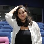 La investigadora del proyecto escénico ‘En primera persona’ Mónica Meltis posa durante una entrevista con EFE este sábado, en Ciudad de México (México). EFE/ Mario Guzmán