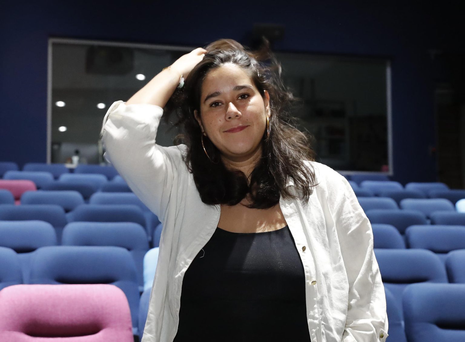 La investigadora del proyecto escénico ‘En primera persona’ Mónica Meltis posa durante una entrevista con EFE este sábado, en Ciudad de México (México). EFE/ Mario Guzmán