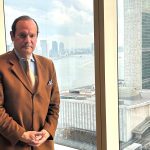 El ministro de Relaciones Exteriores de Panamá, Javier Martínez-Acha, posa durante una entrevista con EFE este lunes, en Nueva York (Estados Unidos). EFE/ Javier Otazu